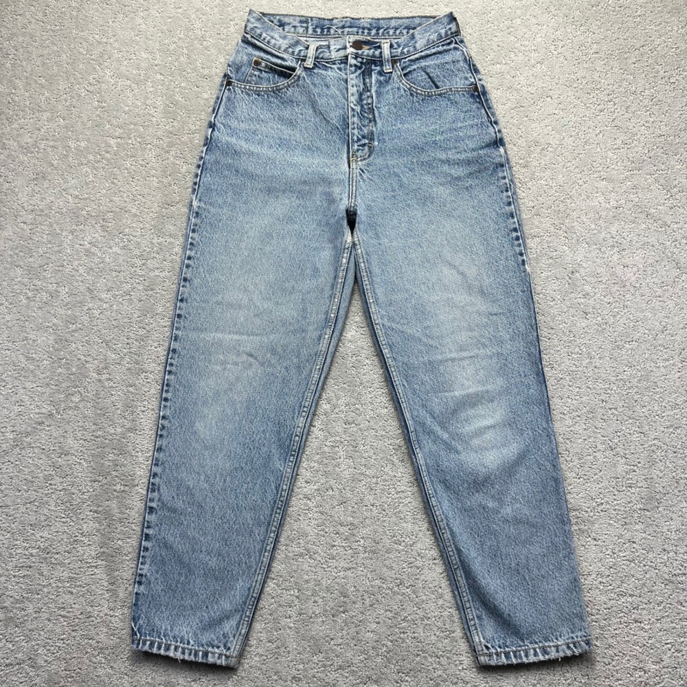 VINTAGE Cherokee Jeans Womens 6?? Blue Denim High Waisted Tapered Mom Distressed